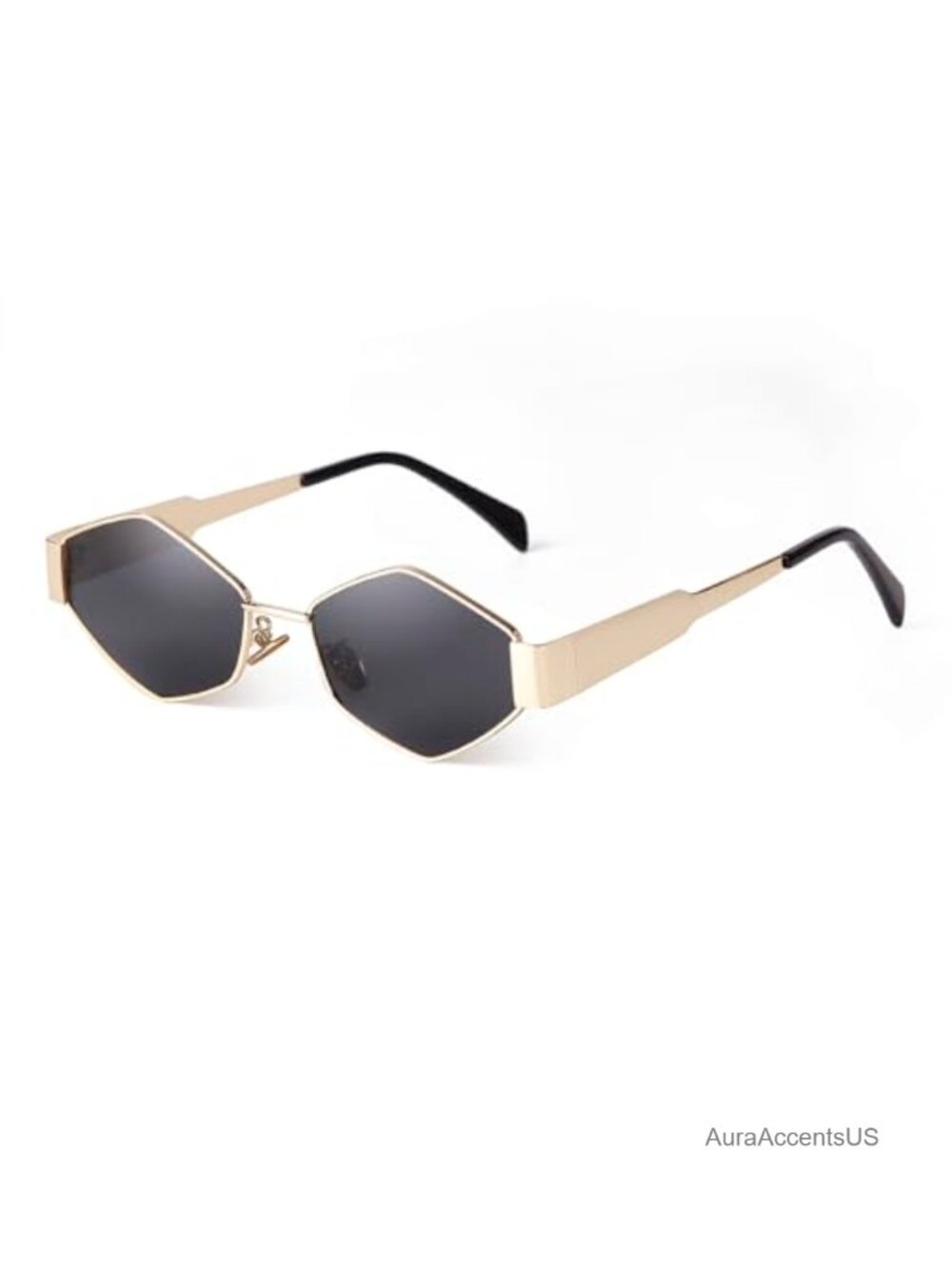 Hexagon Sunglasses Unisex Metal Frame Full Rim Anti-Glare UV400 Retro Outdoor